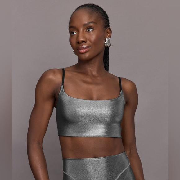 Carbon38 Other - NEW! CARBON38 Liquid Metallic Scoop Bra, Size M